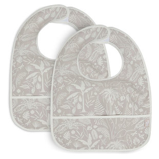 Bavoir imperméable Botanical Nougat 2 pièces - Jollein