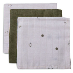 Jollein serviette mousseline Stargaze Leaf Green 3pc