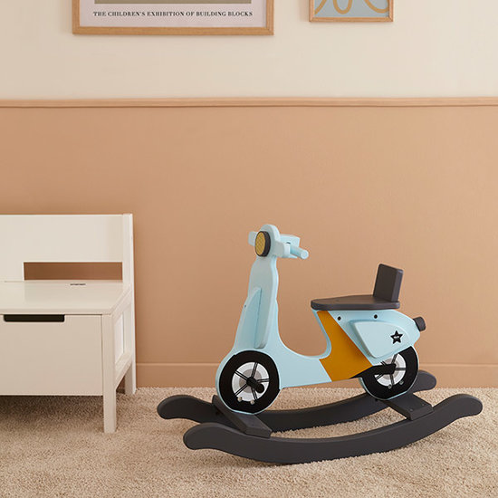 Kid's Concept Scooter à bascule bleu clair Kids Concept