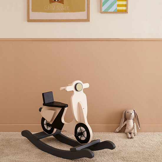 Kid's Concept Scooter à bascule beige clair Kids Concept