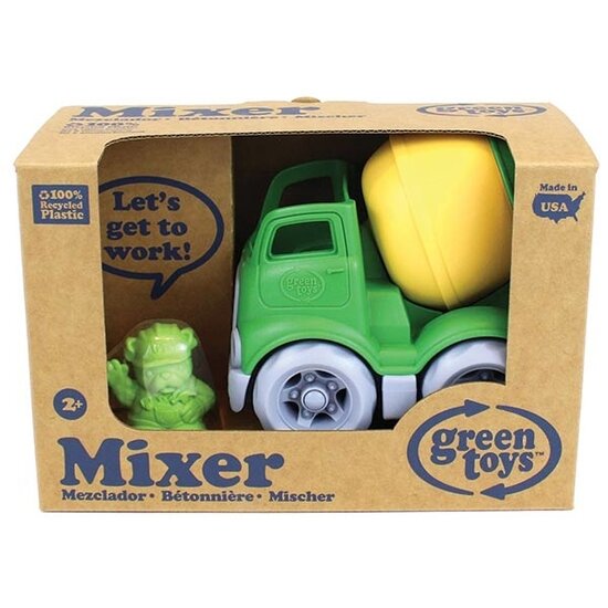 Green Toys Camion bétonnière jaune Green Toys