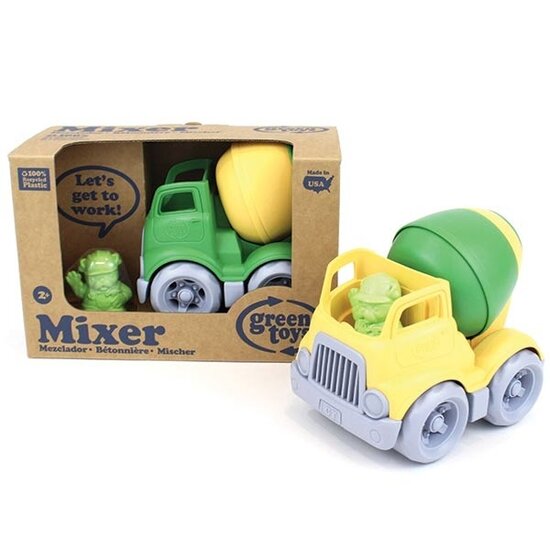 Green Toys Camion bétonnière jaune Green Toys