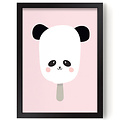 Poster - Panda Pop roze - Eef Lillemor