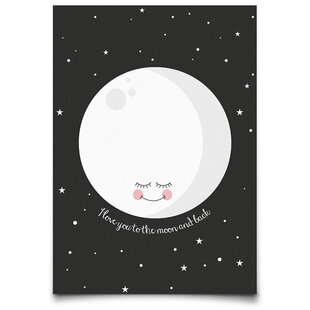 Carte Postale Lune Noire - Eef Lillemor