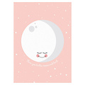 Eef Lillemor Poster - Moon roze - Eef Lillemor