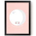 Eef Lillemor Poster - Moon roze - Eef Lillemor
