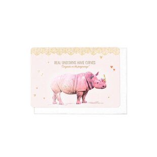 Carte Real unicorns have curves - Congrats on the pregnancy - Enfant Terrible