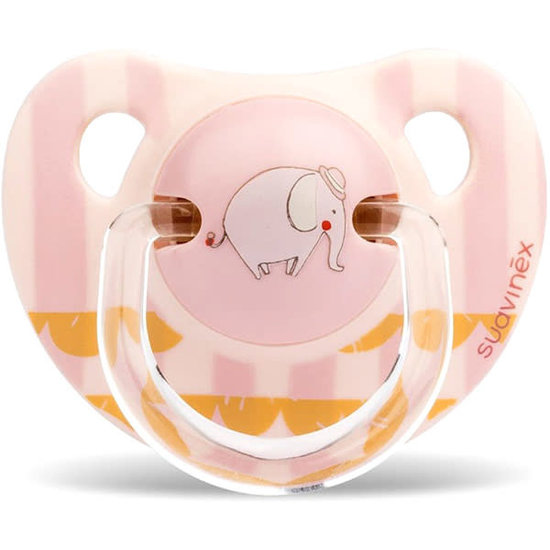 Suavinex Sucette Anatomique Latex Suavinex 0-6m Elephant Pink