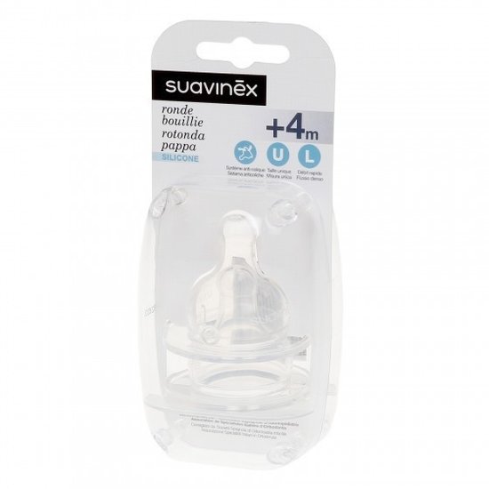 Suavinex Copy of Suavinex anatomische silicone speen +6 maand Medium Duopack