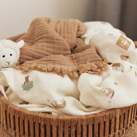 Jollein Jollein serviette mousseline Farm 3pc