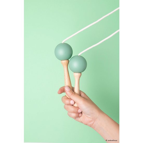 Nobodinoz tipi en accessoires Corde à sauter tropical green Nobodinoz