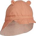 Liewood Liewood Gorm chapeau bébé réversible Seersucker Stripe Tuscany rose / Sandy