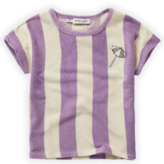 Sproet en Sprout Sproet & Sprout t-shirt Terry Stripes manches courtes