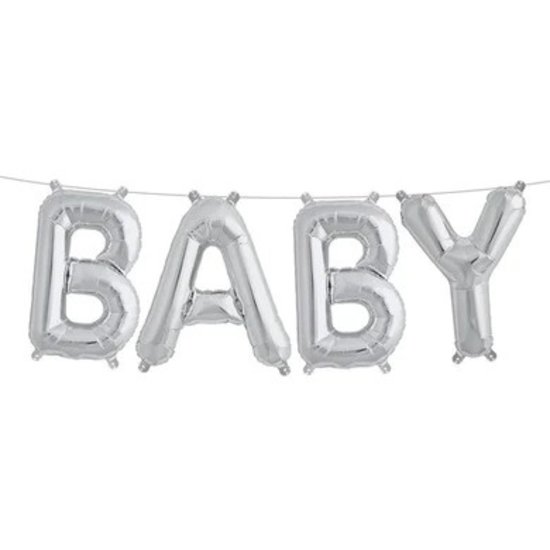 Northstar Ensemble de ballons BABY argent 41cm Northstar