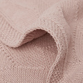 Jollein Couverture lit bébé 100x150 Shell Knit Wild Rose Jollein