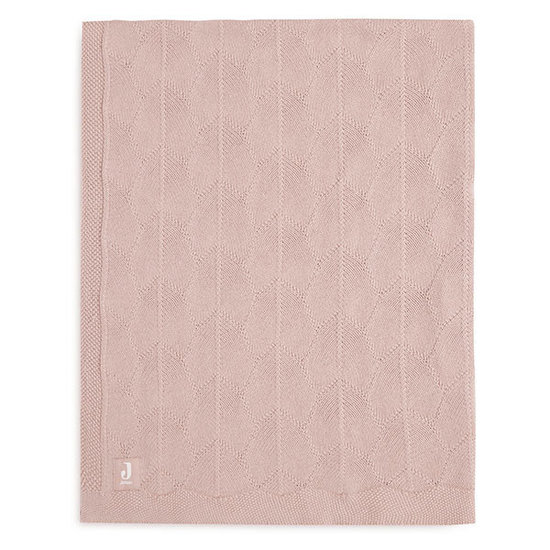 Jollein Couverture lit bébé 100x150 Shell Knit Wild Rose Jollein