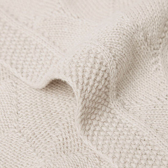 Jollein Couverture lit bébé 100x150 Shell Knit Nougat Jollein