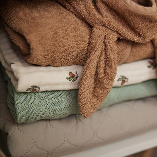 Jollein Couverture lit bébé 100x150 Shell Knit Nougat Jollein
