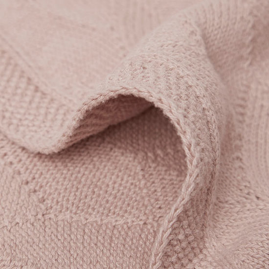 Jollein Couverture berceau 75x100 Shell Knit Wild Rose Jollein