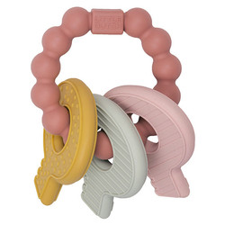 Anneau de dentition jouet de dentition trousseau de clés Pink Little Dutch