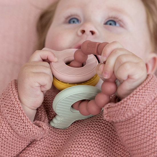 Little Dutch Anneau de dentition jouet de dentition trousseau de clés Pink Little Dutch