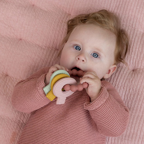Little Dutch Anneau de dentition jouet de dentition trousseau de clés Pink Little Dutch