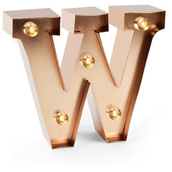 Veilleuse lettre lumineuse W - Legami