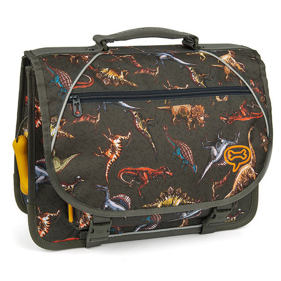 Stones and Bones Cartable Stones and Bones Lily Dinosaurs Khaki