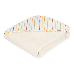 Cape de bain Vintage Sunny Stripes - 100x100 cm Little Dutch