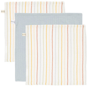 Débarbouillettes Vintage Sunny Stripes/Pure Soft Blue Little Dutch