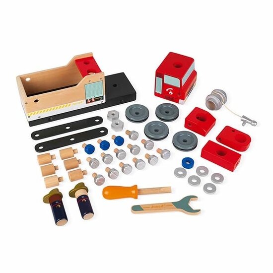 Janod speelgoed Camion de pompier Janod Brico Kids