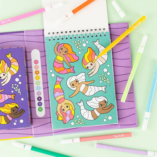 Tiger Tribe Coloriage par numéro Mermaids Tiger Tribe