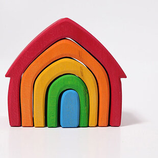 Maison arc-en-ciel colorée Grimm's
