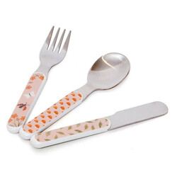 Couverts animal craddle pink Petit Monkey