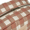 Nobodinoz tipi en accessoires Trousse de toilette Terracotta Checks Nobodinoz