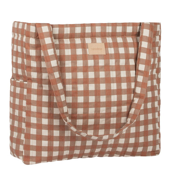 Nobodinoz tipi en accessoires Sac bandoulière Terracotta Checks Nobodinoz