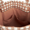 Nobodinoz tipi en accessoires Sac bandoulière Terracotta Checks Nobodinoz