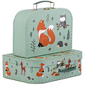 A Little Lovely Company A Little Lovely Company set de valises amis de la forêt