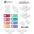 Connetix Tiles Blocs de construction magnétiques Connetix Tiles 80 Piece Pastel Ball Run Expension Pack