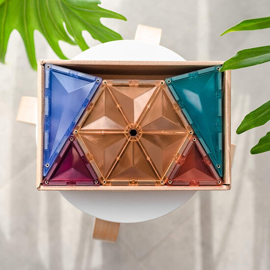 Connetix Tiles Blocs de construction magnétiques Connetix Tiles 40 Piece Pastel Geometry Pack