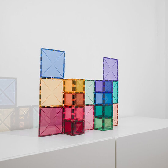 Connetix Tiles Blocs de construction magnétiques Connetix Tiles 40 Piece Pastel Square Pack