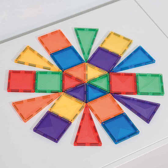 Connetix Tiles Blocs de construction magnétiques Connetix Tiles 24 Piece Rainbow Mini Pack