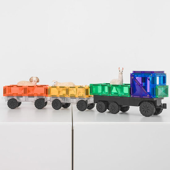 Connetix Tiles Blocs de construction magnétiques Connetix Tiles 50 Piece Rainbow Transport Pack