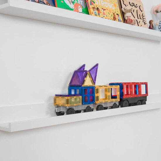 Connetix Tiles Blocs de construction magnétiques Connetix Tiles 50 Piece Rainbow Transport Pack