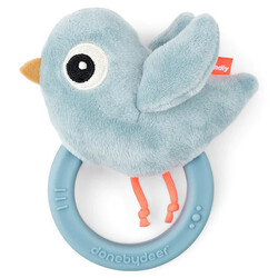 Hochet anneau de dentition Birdee blue Done by Deer