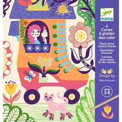 Cartes à gratter Djeco Wacky houses 5-8ans
