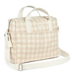 Sac a langer imperméable Gala Ivory Checks - Nobodinoz