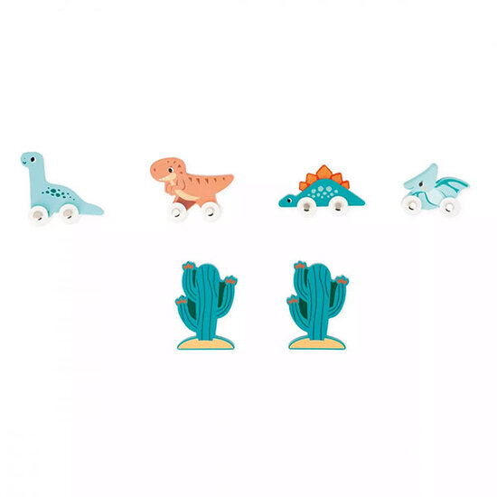 Janod speelgoed Garage voiture jouet Dino Janod