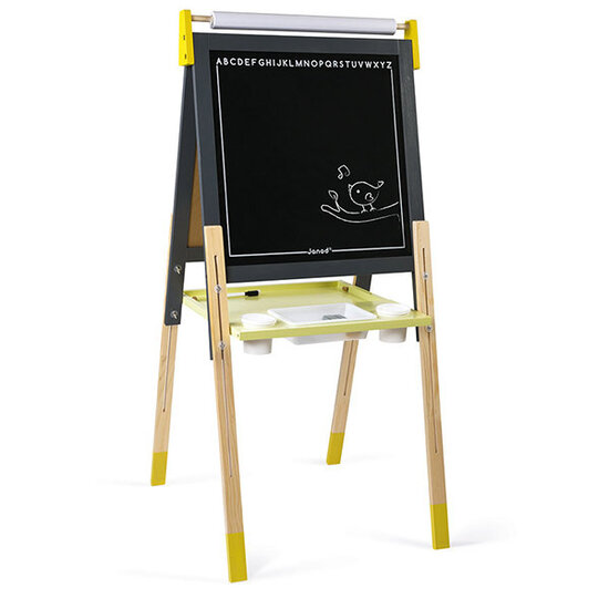Janod speelgoed Janod tableau réglable gris et jaune