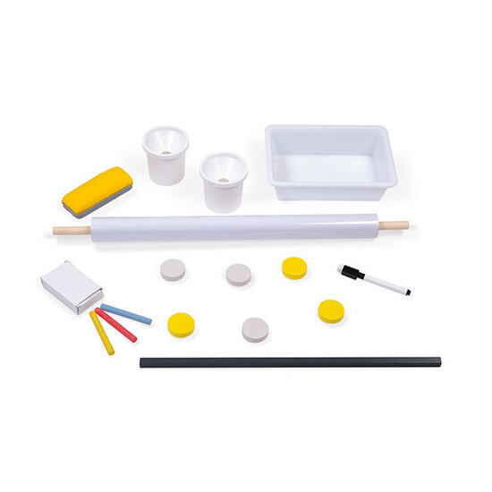 Janod speelgoed Janod tableau réglable gris et jaune